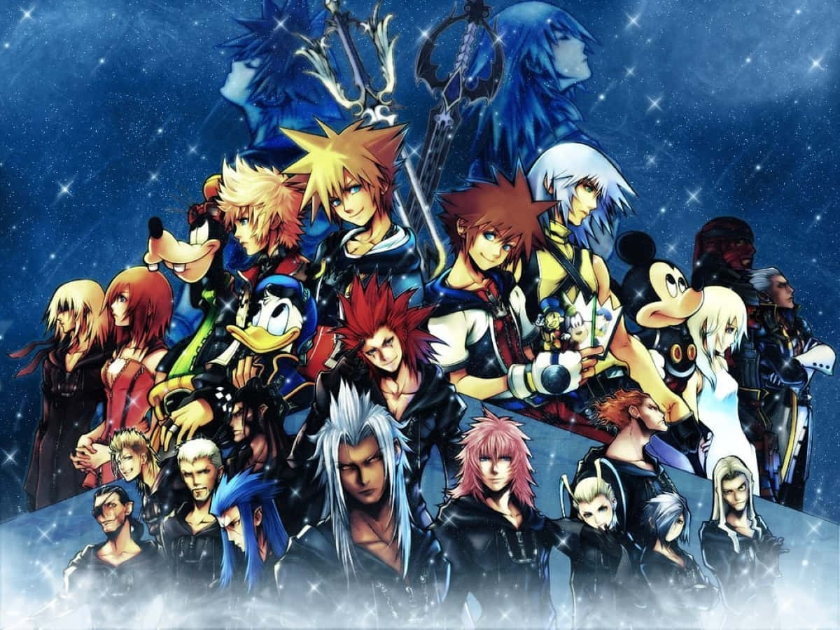 Kingdom Hearts Organization XIII Epic Showdown Wallpaper