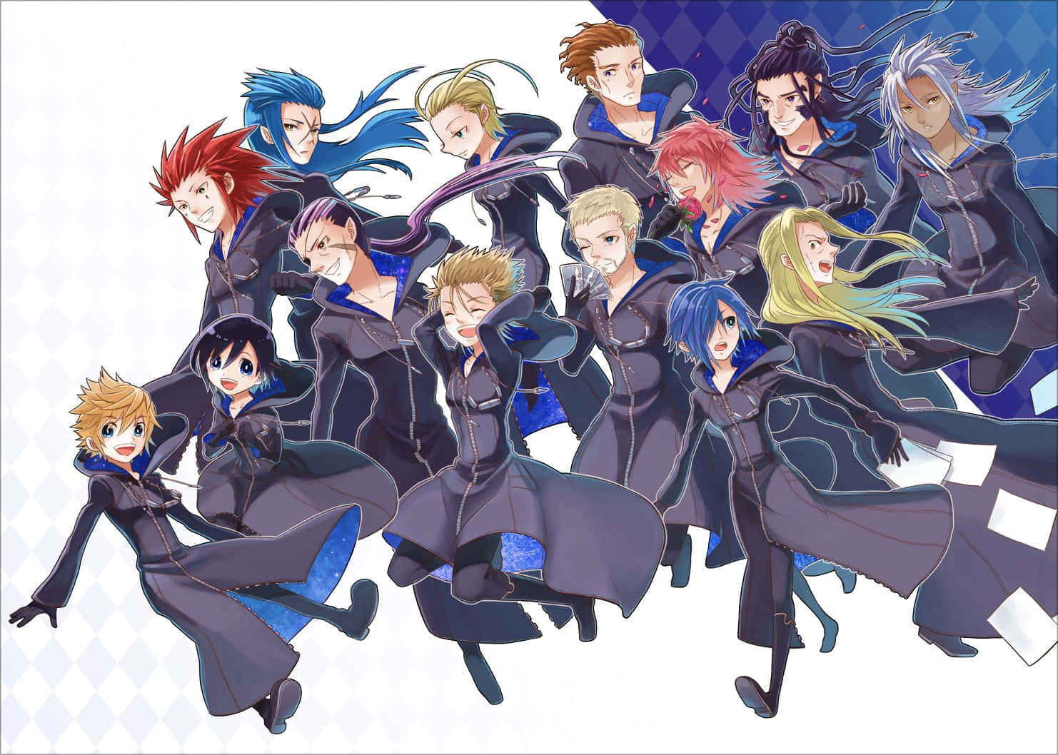 Mysterious Members of Organization XIII in Kingdom Hearts Wallpaper