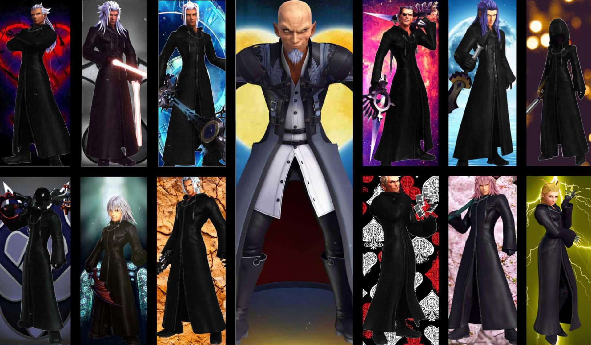 The Dark Assembly of Kingdom Hearts Organization 13 Wallpaper