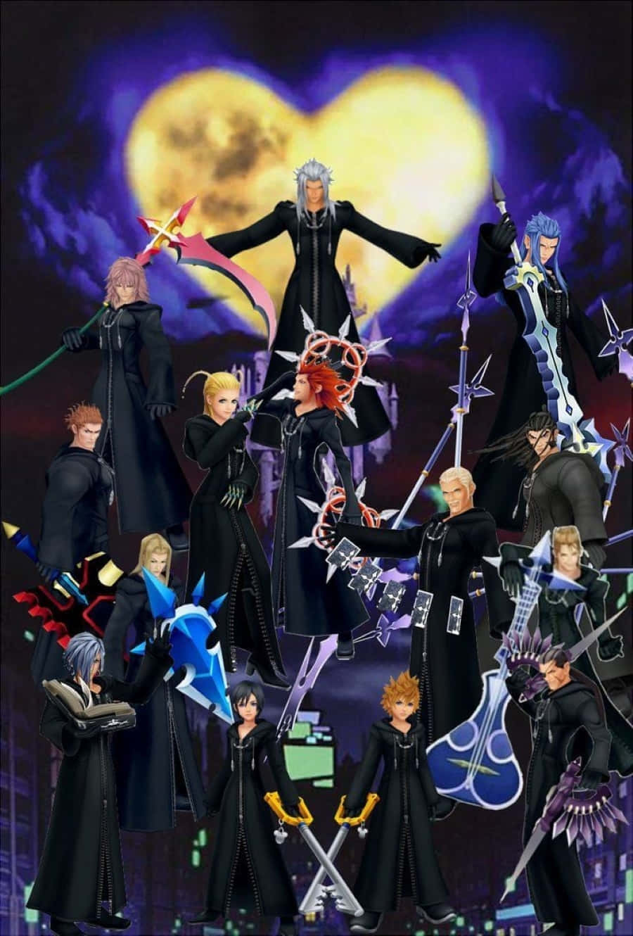 Organization XIII Members from Kingdom Hearts Series Wallpaper