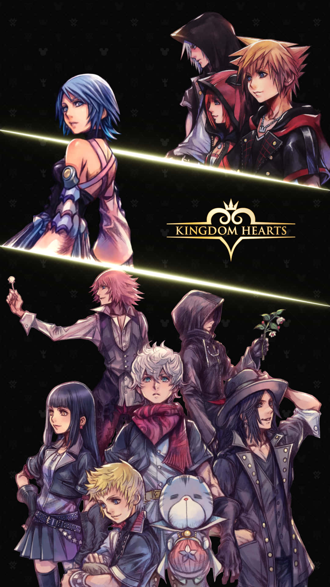 "Stay Connected To The Kingdom Hearts Universe With The Official Phone App" Wallpaper
