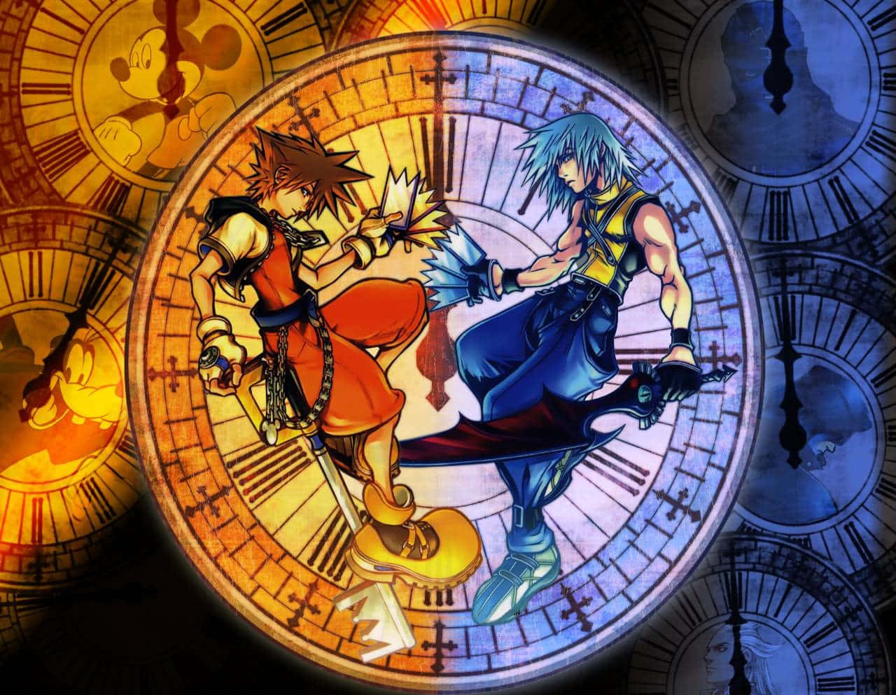 Riku wielding his Way to the Dawn Keyblade in Kingdom Hearts Wallpaper