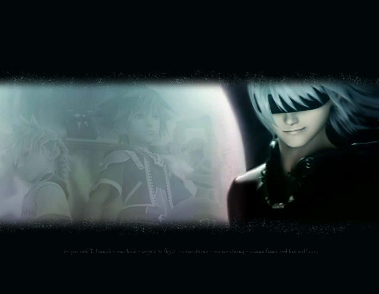 Riku from Kingdom Hearts wielding his iconic Keyblade Wallpaper