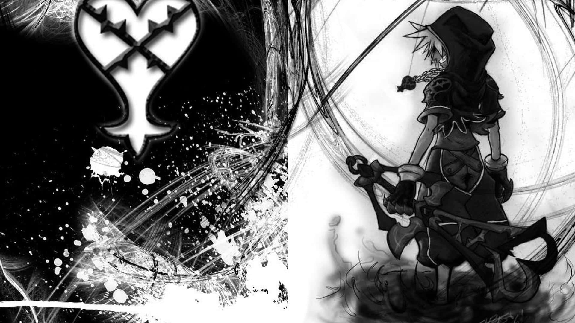 Riku Unleashing Power in Kingdom Hearts Wallpaper