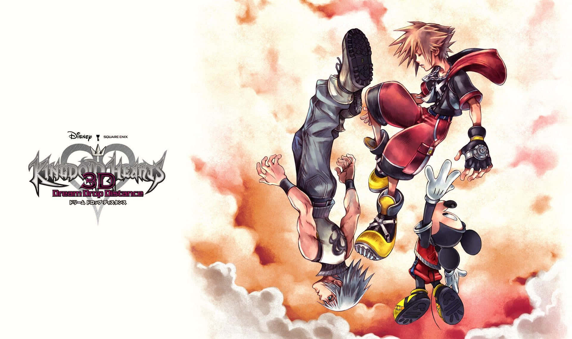 Riku, a powerful Keyblade wielder from Kingdom Hearts, stands tall and ready for battle. Wallpaper