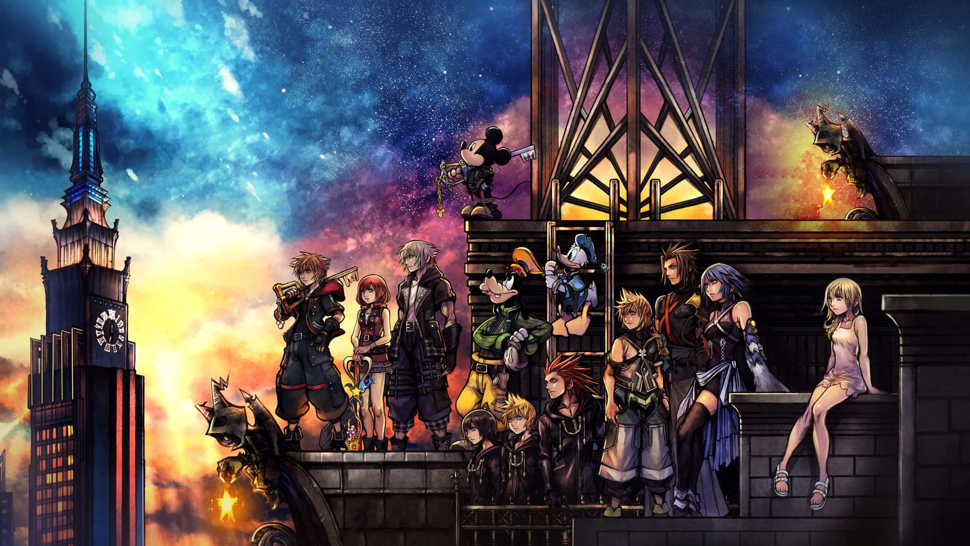 Roxasvågner I Kingdom Hearts Verdenen. Wallpaper