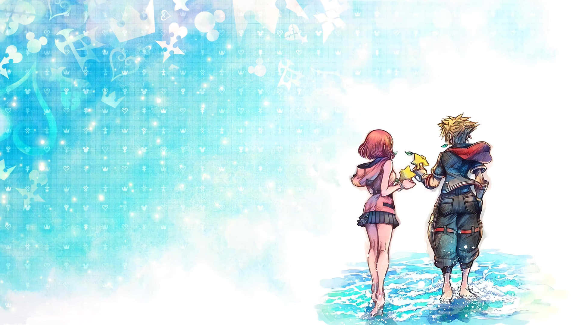 Abrazatu Destino - Roxas De Kingdom Hearts Fondo de pantalla