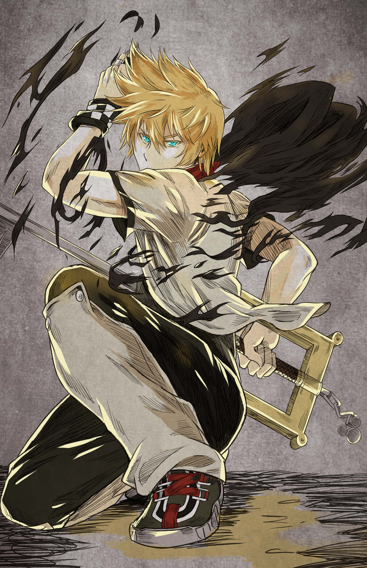 "Roxas in full power ready to bring justice to Kingdom Hearts." Wallpaper