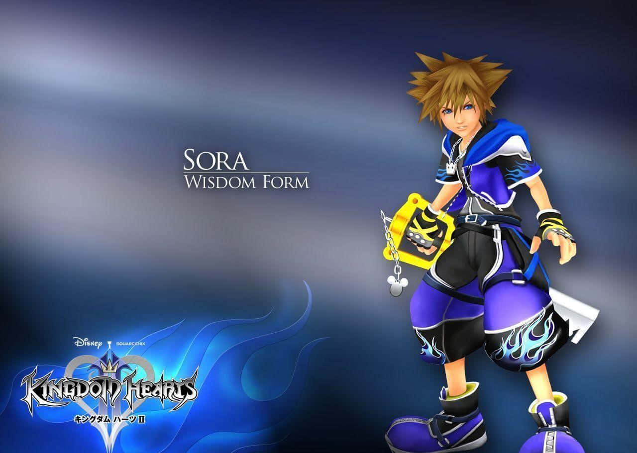 Sora's Epic Journey in Kingdom Hearts Wallpaper