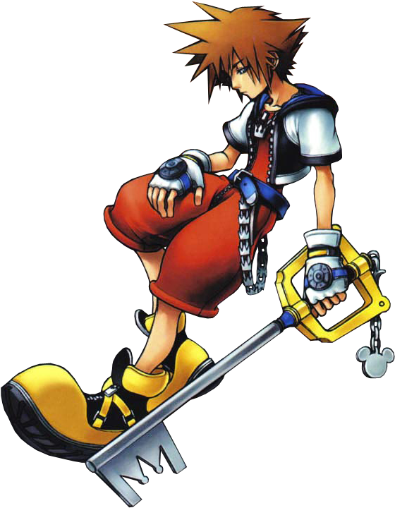 Kingdom Hearts Sorawith Keyblade PNG