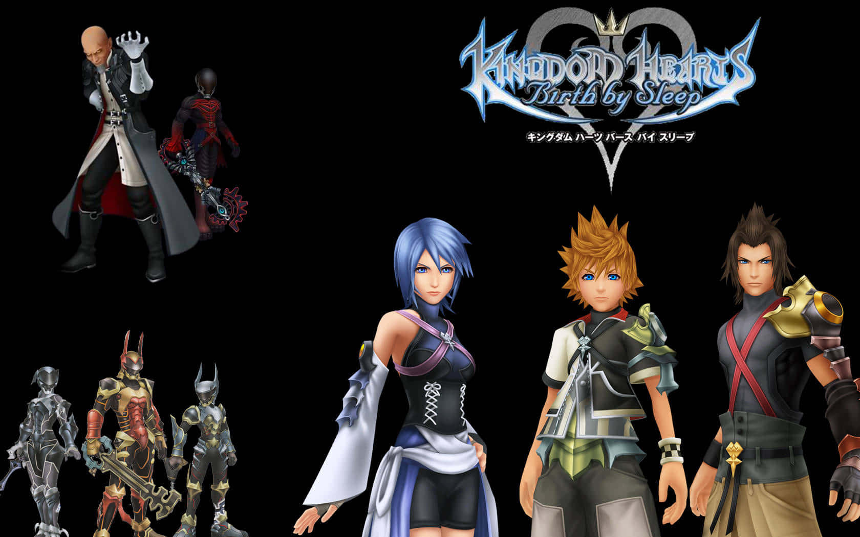 Kingdom Hearts Terra - A Powerful Keyblade Wielder Wallpaper