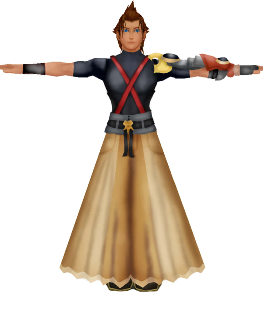 Terra, the powerful Keyblade wielder from Kingdom Hearts Wallpaper