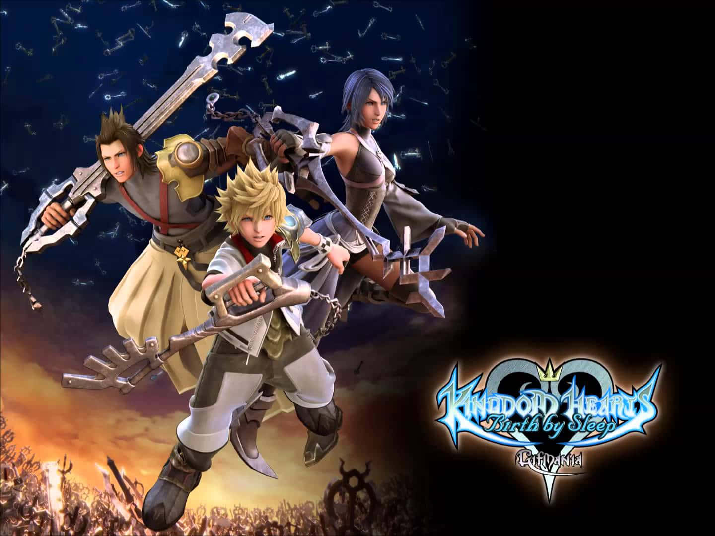 Ventus, the courageous hero from Kingdom Hearts, surrounded by light Wallpaper