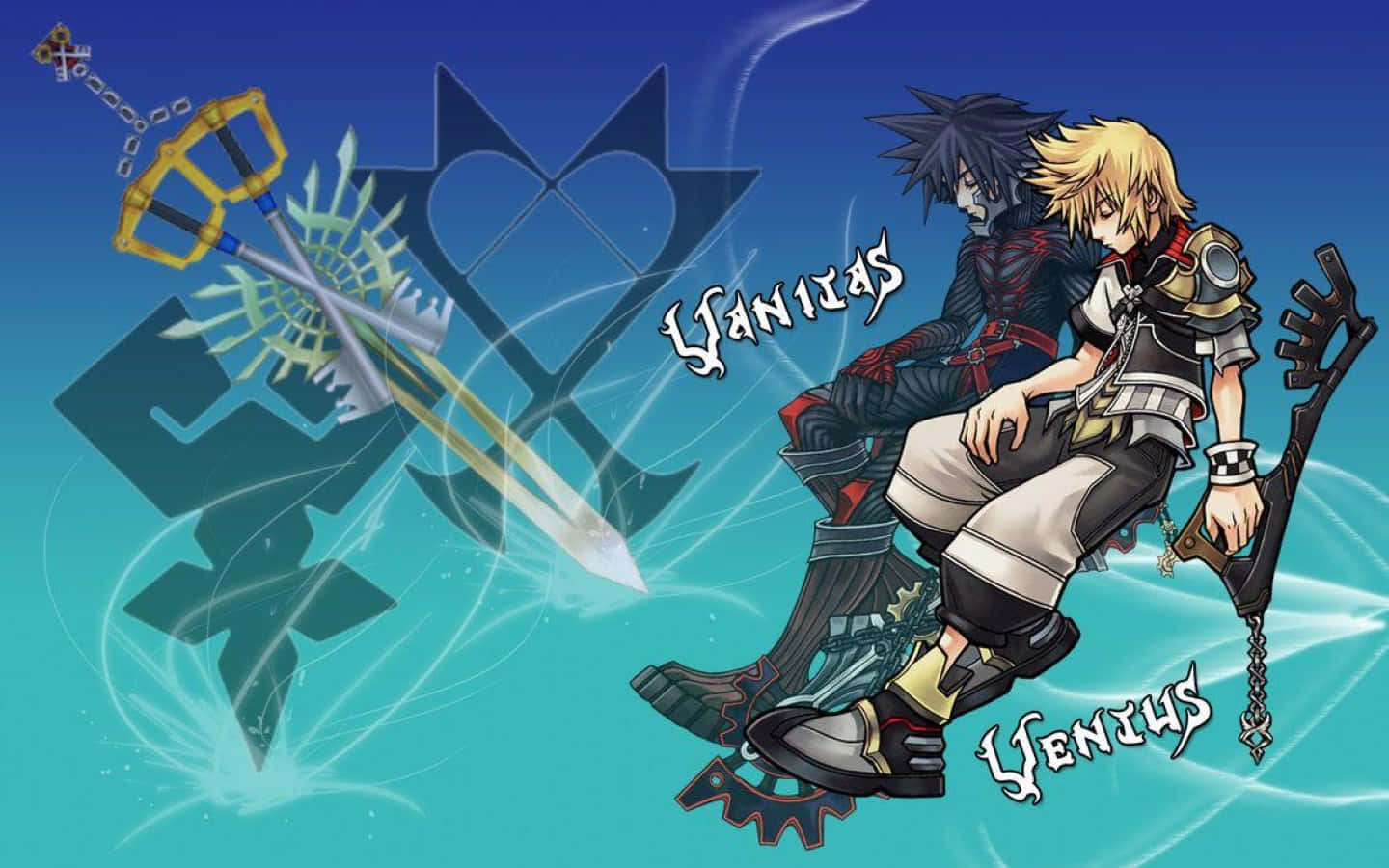Ventus from Kingdom Hearts unleashes his power in an epic battle Wallpaper