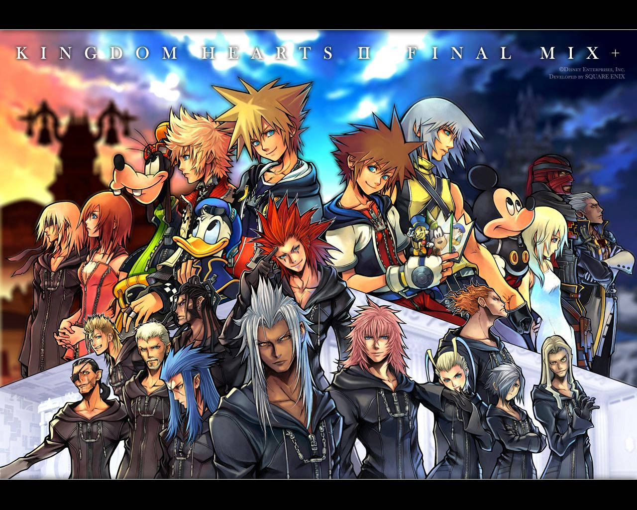 Fight for your Destiny in the Charming World of Kingdom Hearts Wallpaper