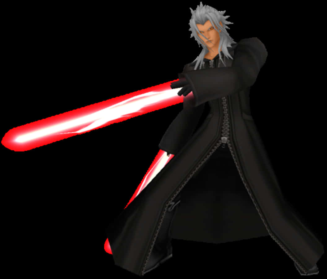 Xemnas, the enigmatic leader of Organization XIII, striking a pose in Kingdom Hearts Wallpaper