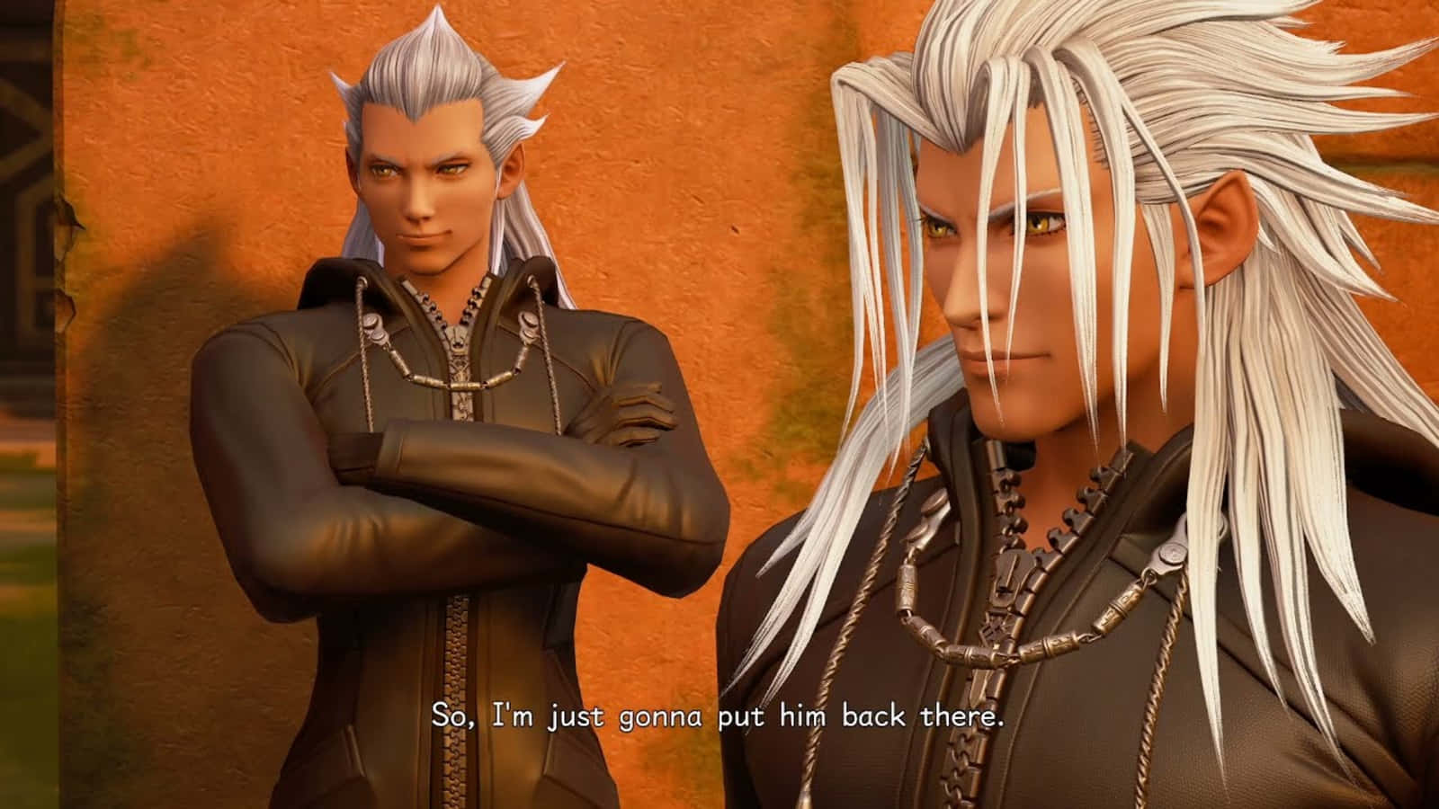 Xemnas, the Powerful Antagonist in Kingdom Hearts Wallpaper