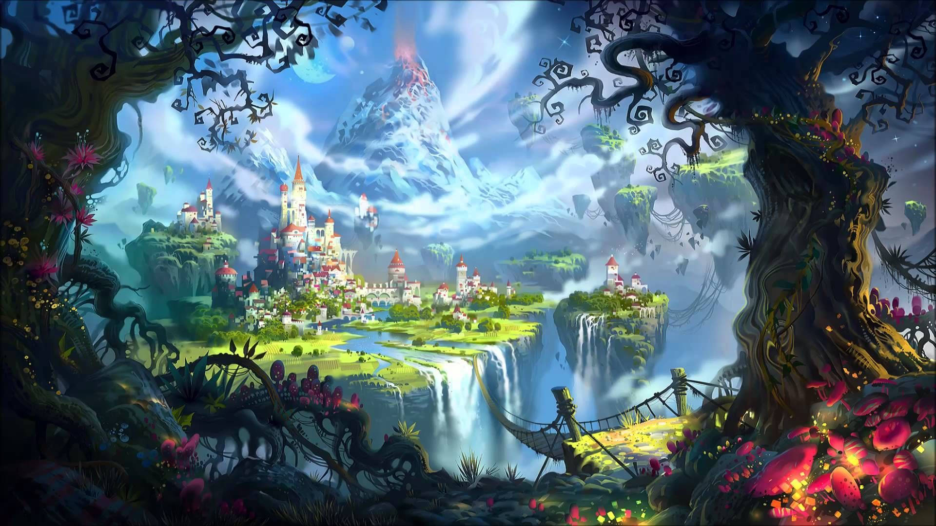 Kingdom In Fantasy World Wallpaper