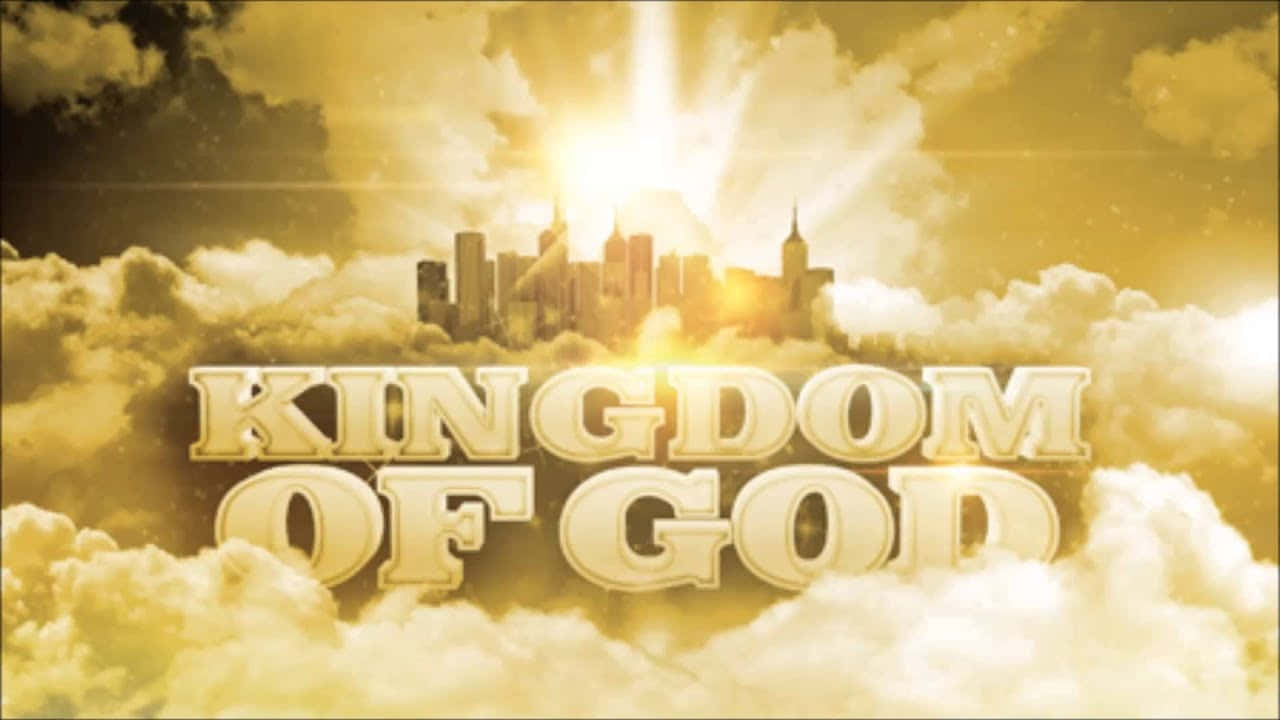 Heavenly Golden City in the Kingdom of God Wallpaper