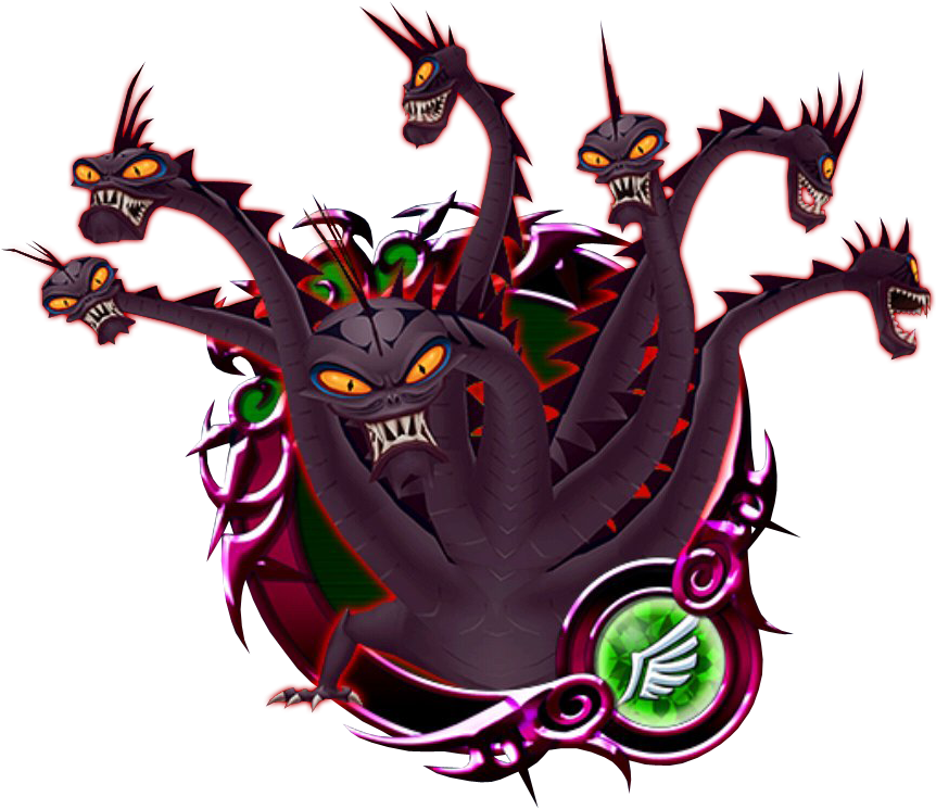 Kingdom_ Hearts_ Multiheaded_ Dragon_ Boss PNG