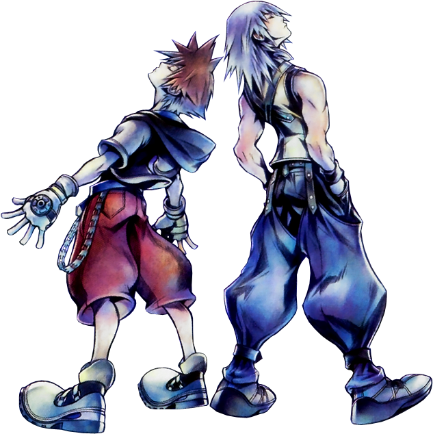 Kingdom_ Hearts_ Sora_and_ Riku_ Artwork PNG