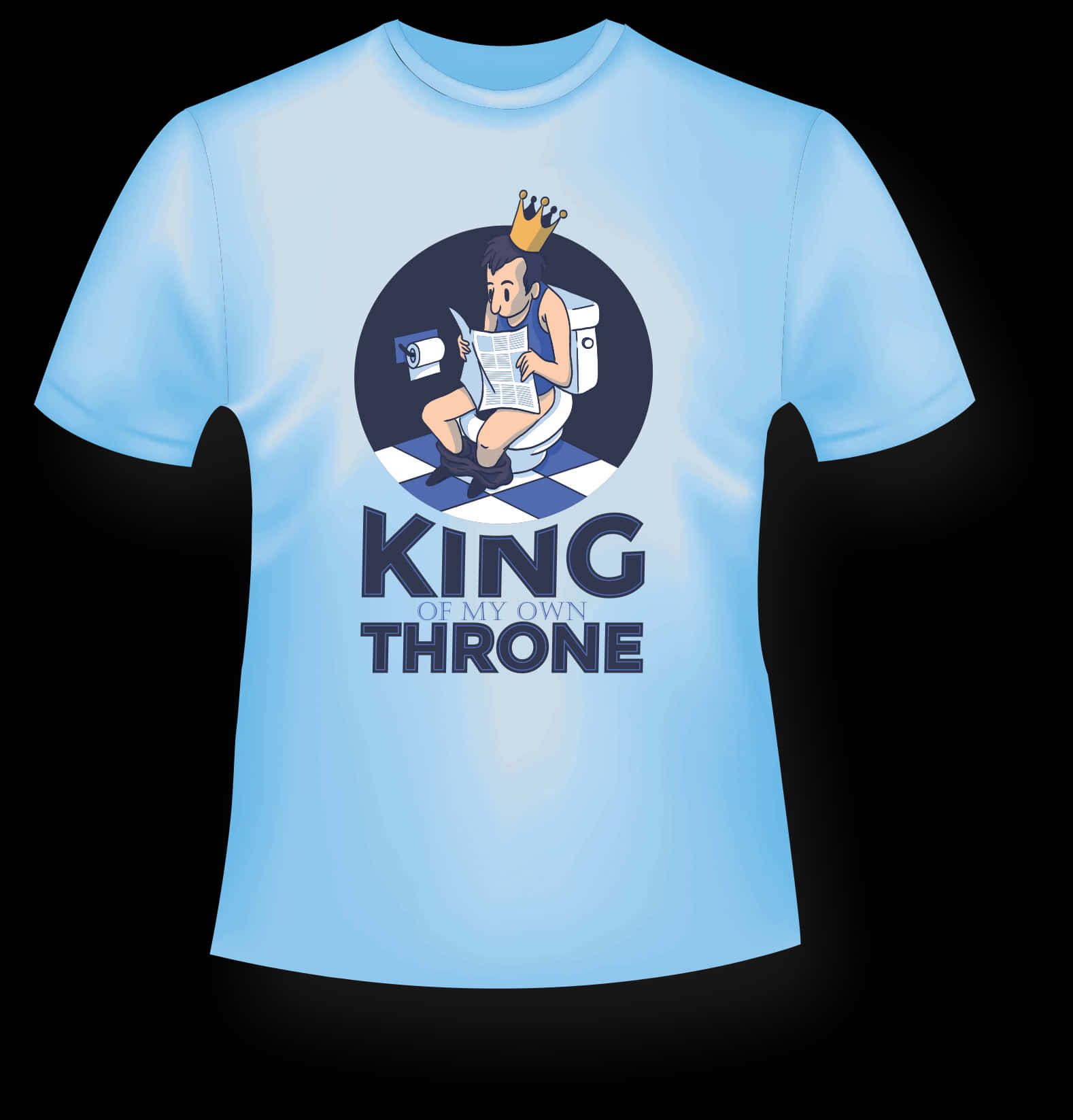 Kingof My Own Throne Tshirt Design PNG