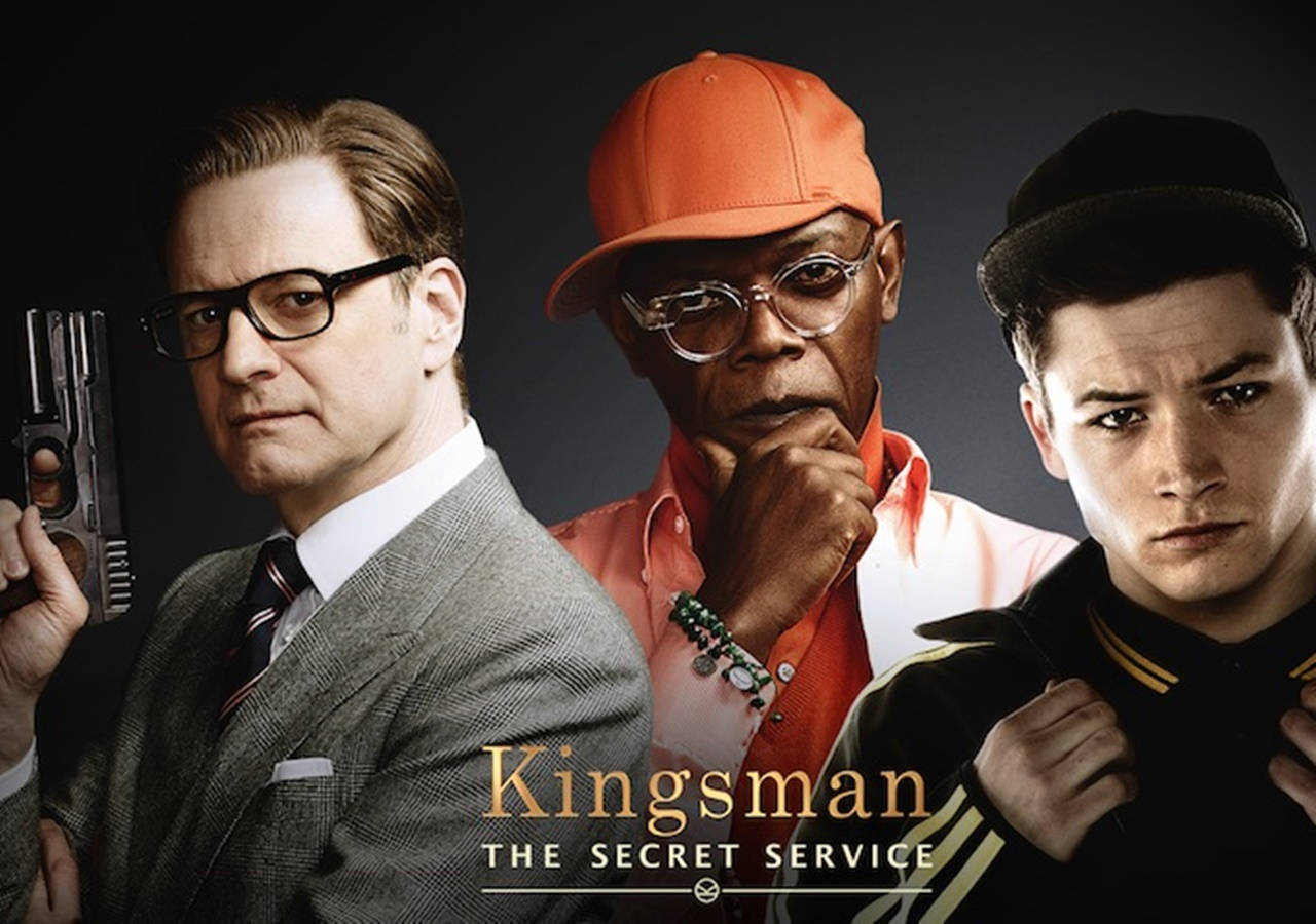 Kingsmanthe Secret Service Filmplakat Mit Action Wallpaper