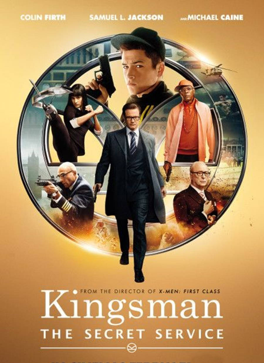 Kingsman The Secret Service Gold Poster Wallpaper