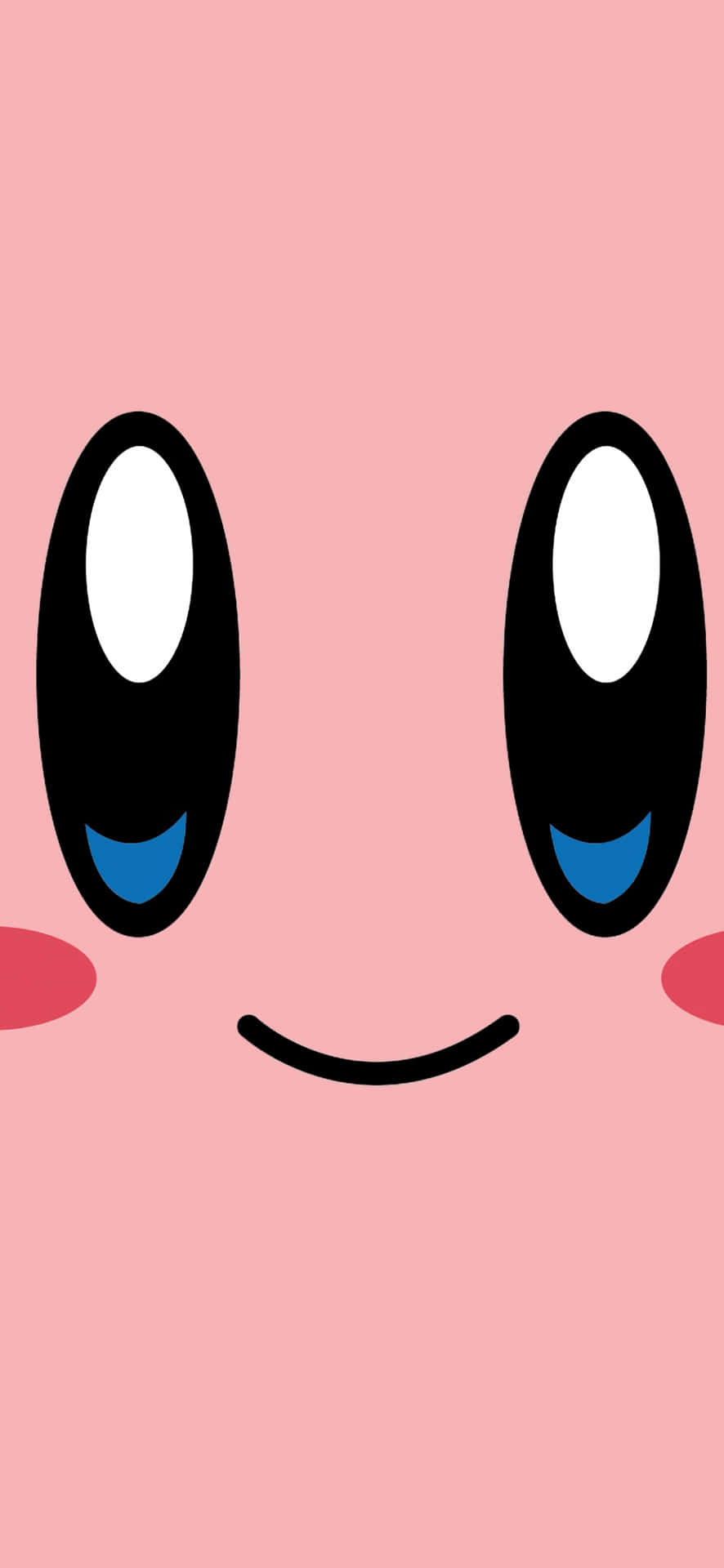 Kirby Cartoon Gezicht Wallpaper Achtergrond