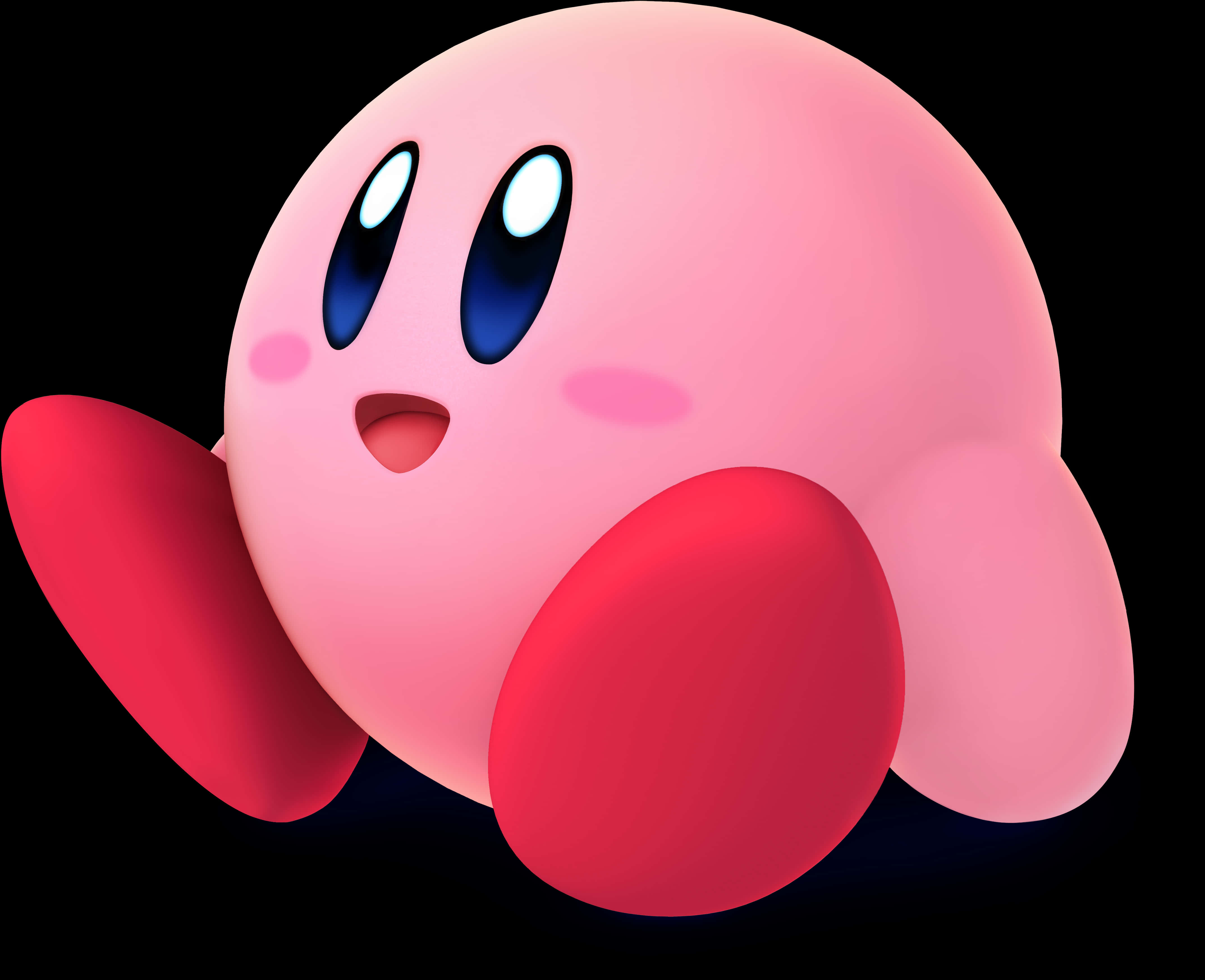 Kirby Iconic Pink Character PNG