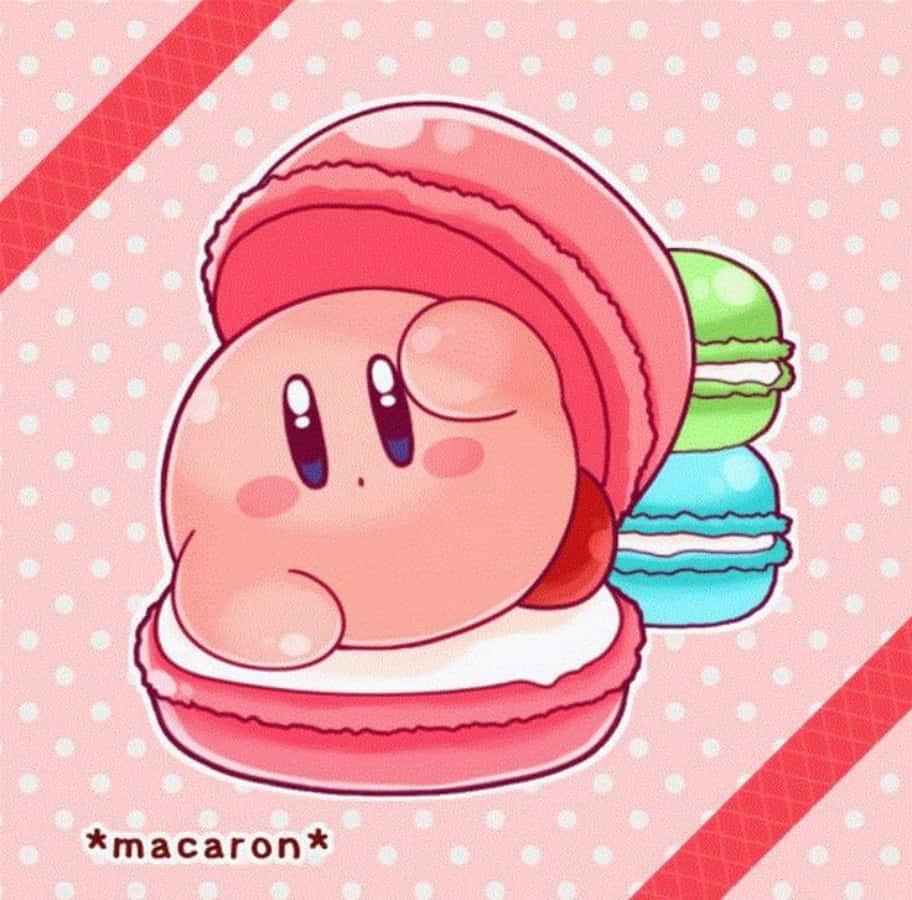 Unfeliz Kirby Listo Para Explorar El Mundo.