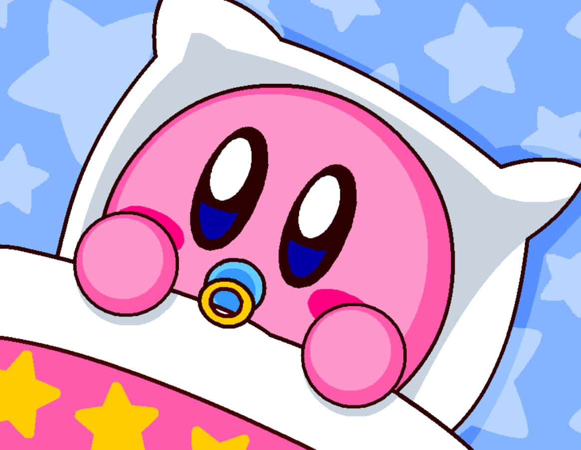 Følgmed I Kirby's Eventyr Med En Flot Baggrund Til Din Computer Eller Mobil!