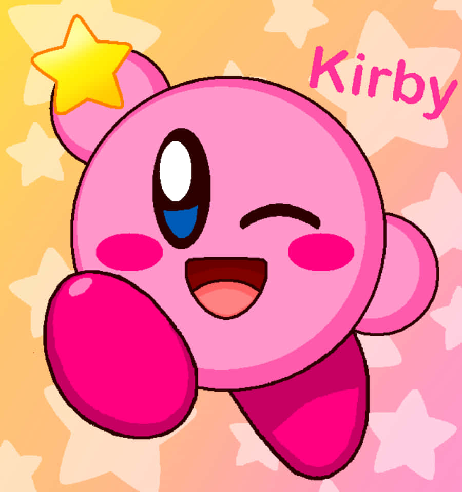 Sötoch Bedårande Kirby Redo Att Vara Din Vän!