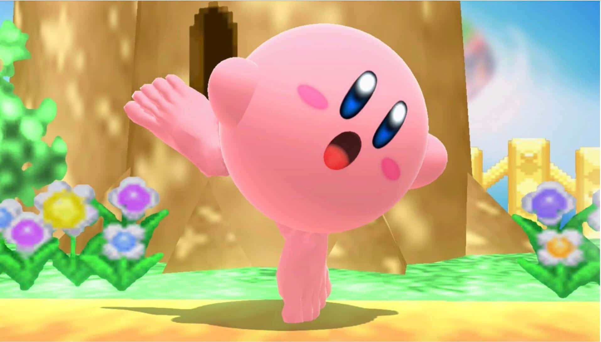 Kirby,den Populära Nintendo-spelfiguren.