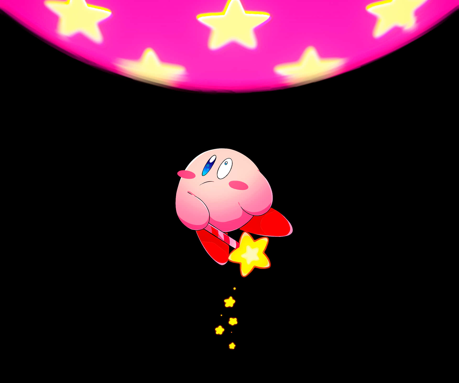 Kirby Star Filled Sky Wallpaper