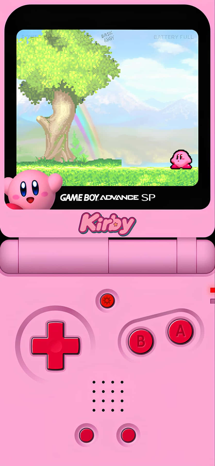 Kirby Themed Gameboy Advance S P Wallpaper