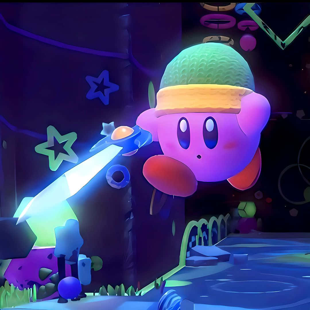 Kirby_with_ Sword_ Adventure Wallpaper