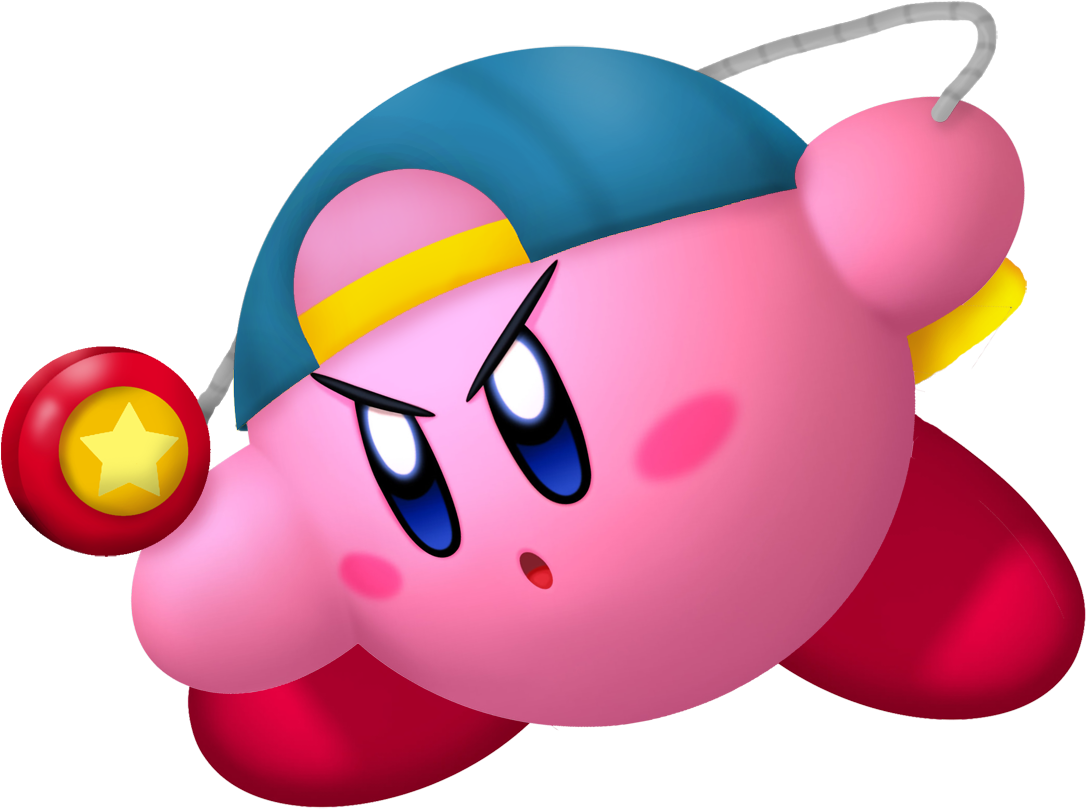 Kirby With Yoyo Cap PNG