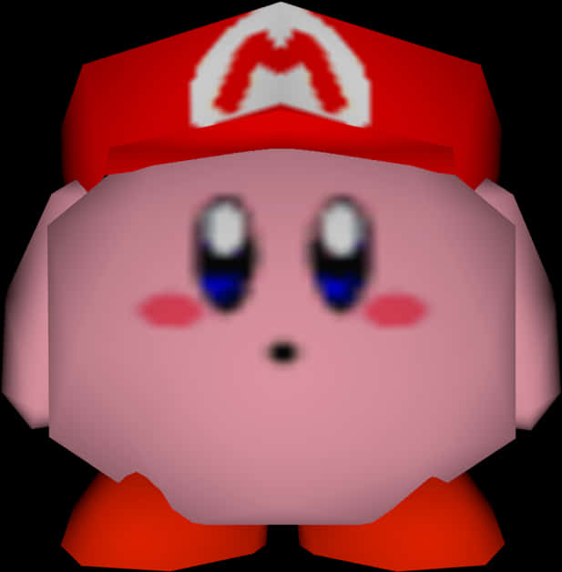 Kirbyin Mario Cap PNG