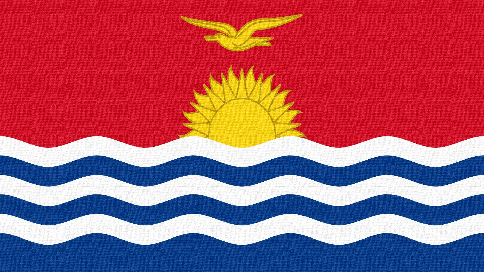 Jagskulle Vilja Ha Kiribatis Flagga Som Bakgrundsbild På Min Dator Eller Mobiltelefon. Wallpaper