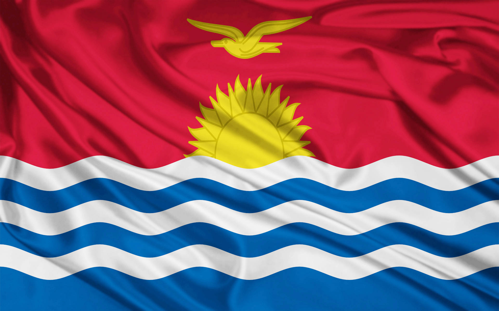 Banderade Seda De Kiribati Fondo de pantalla