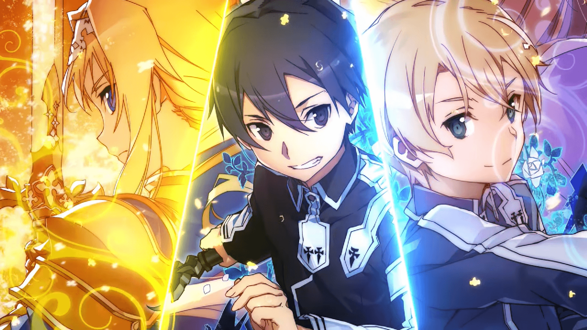 Kirito And Asuna Gazing At The Hypnotic Universe Of Sword Art Online