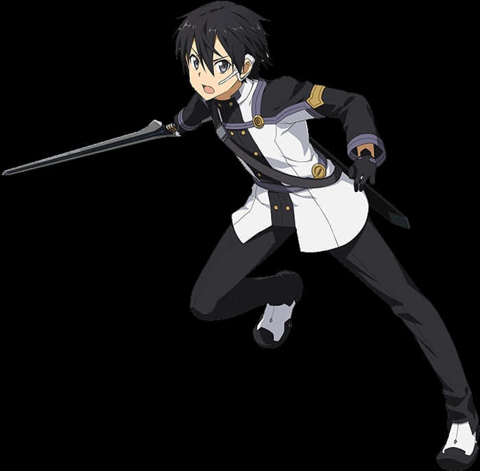 Kirito_ Action_ Pose_ S A O PNG