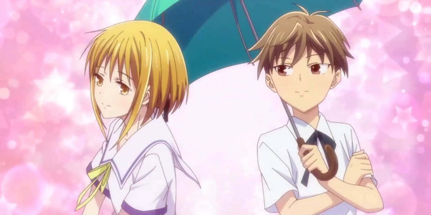 Kisa En Hiro Fruits Basket Achtergrond