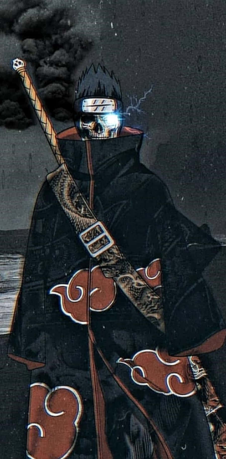 Kisame Hoshigaki, a legendary ninja from the hidden Mist Village Wallpaper