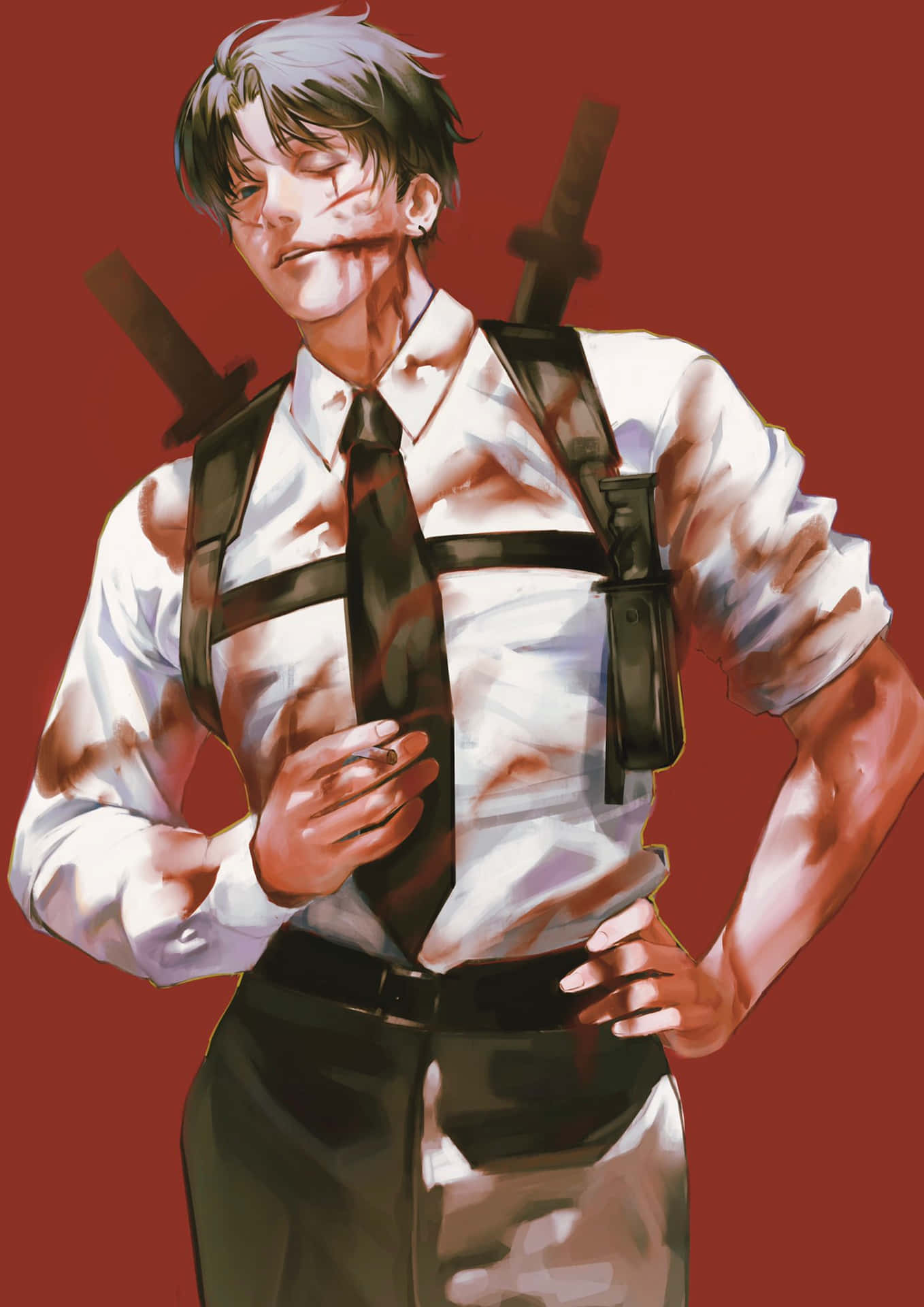 Ilustración De Kishibe De Chainsaw Man Fondo de pantalla