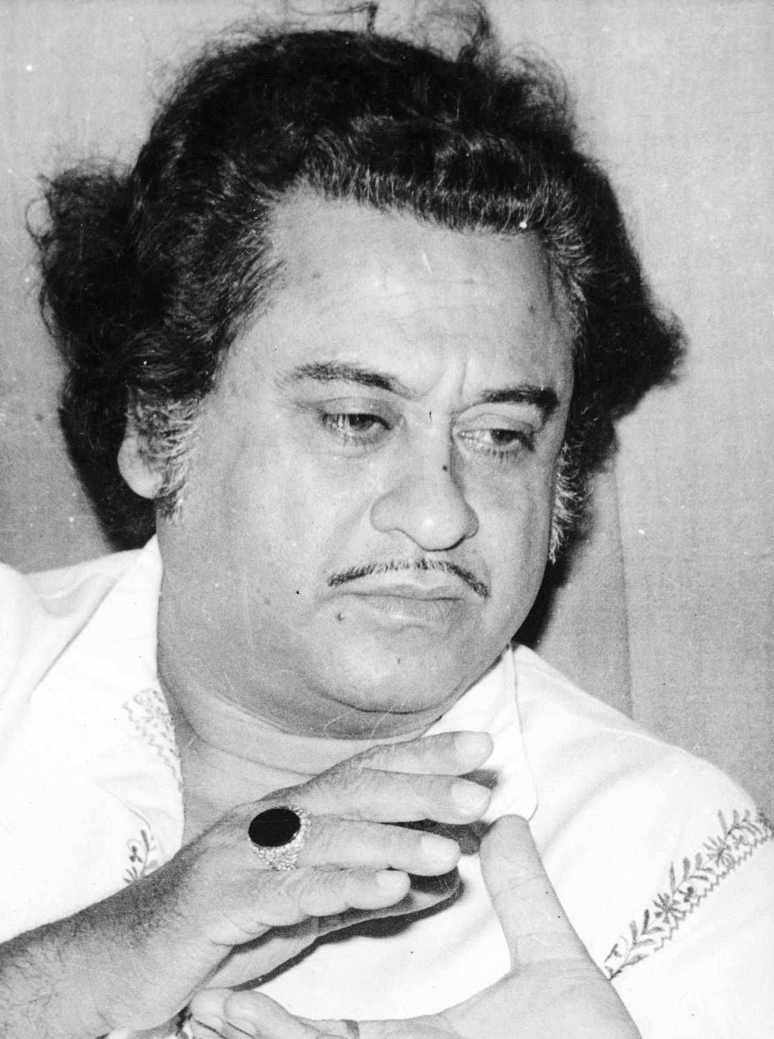 Kishore Kumar Wearing A Large Ring Wallpaper