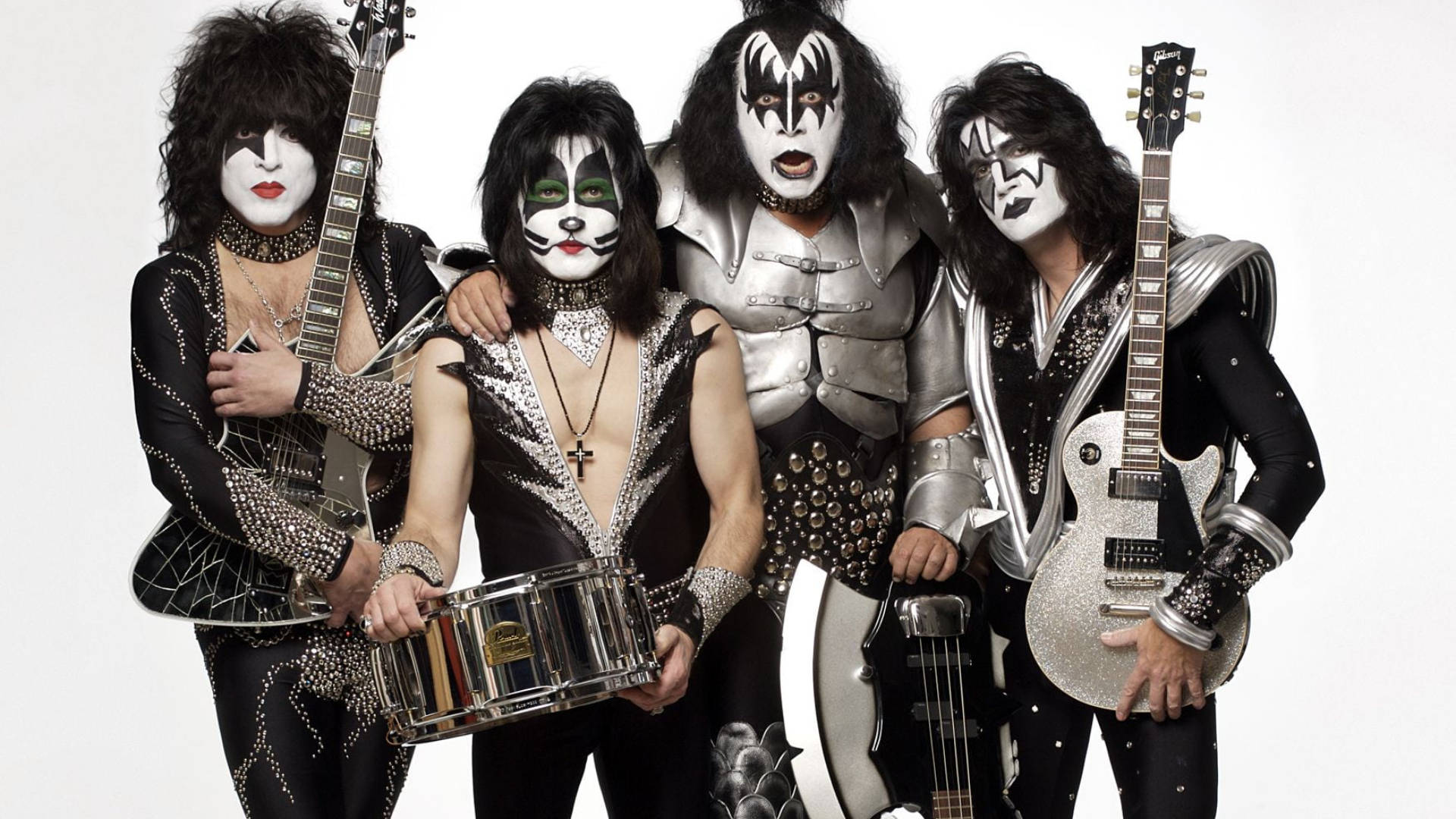 Kostümeder Kiss-bandmitglieder Wallpaper