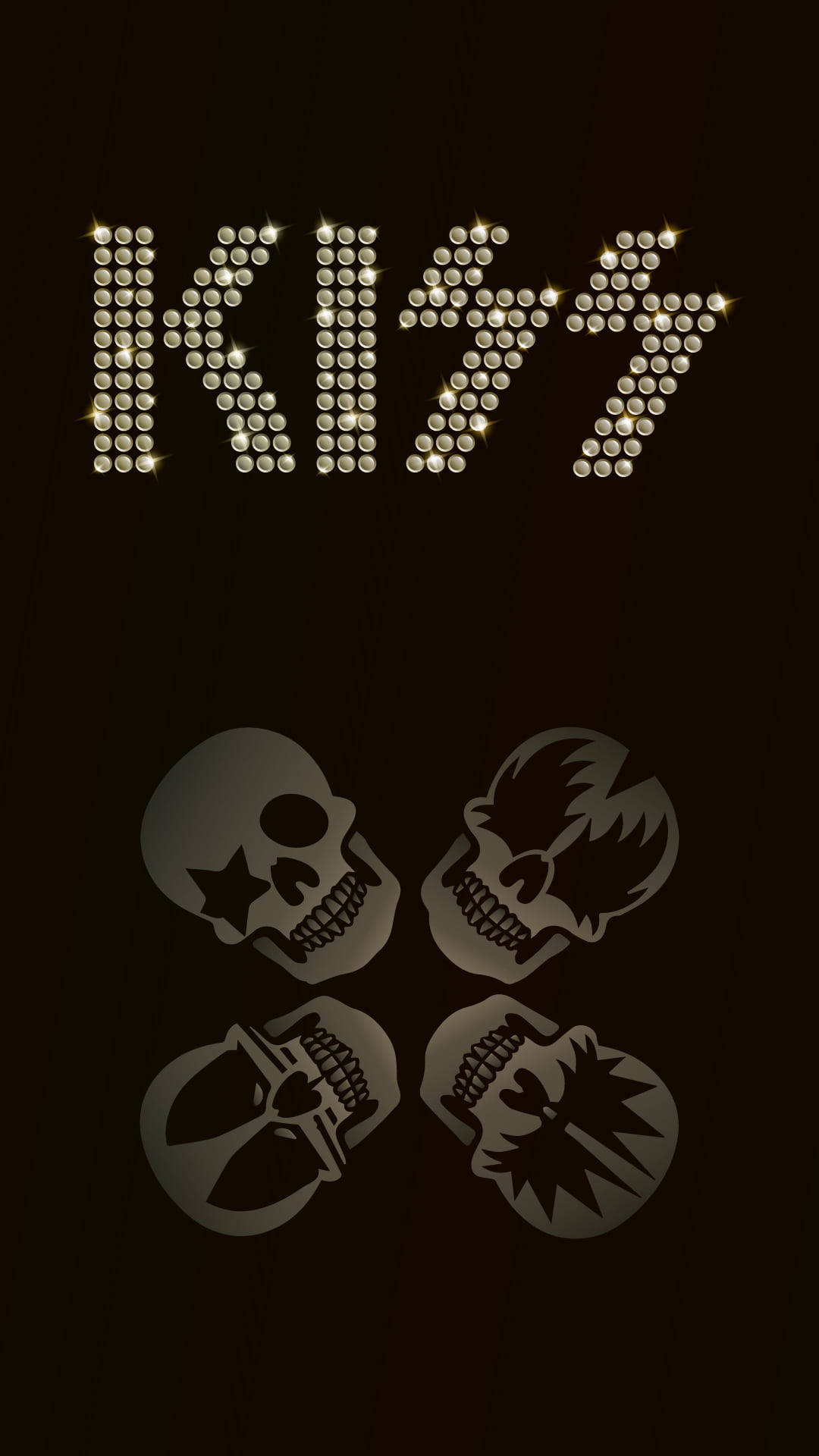 Kiss Band Phone Skull Wallpaper