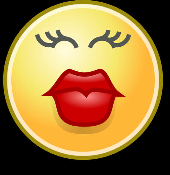 Kissing Face Emoji PNG